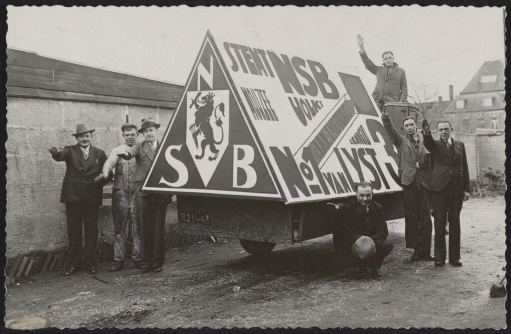 NSB-propaganda voor de verkiezingen van de Provinciale Staten