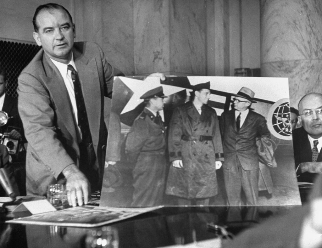 McCarthy tijdens de processen