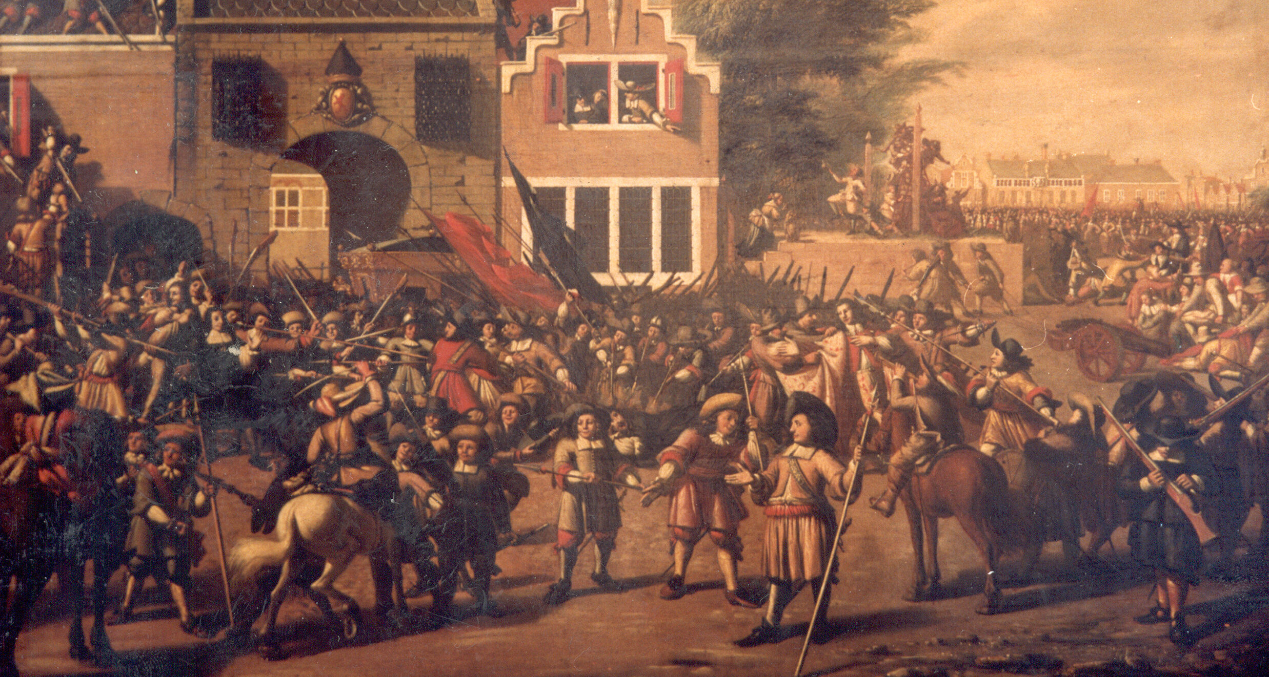 Gebroeders de Witt worden naar buiten gesleept