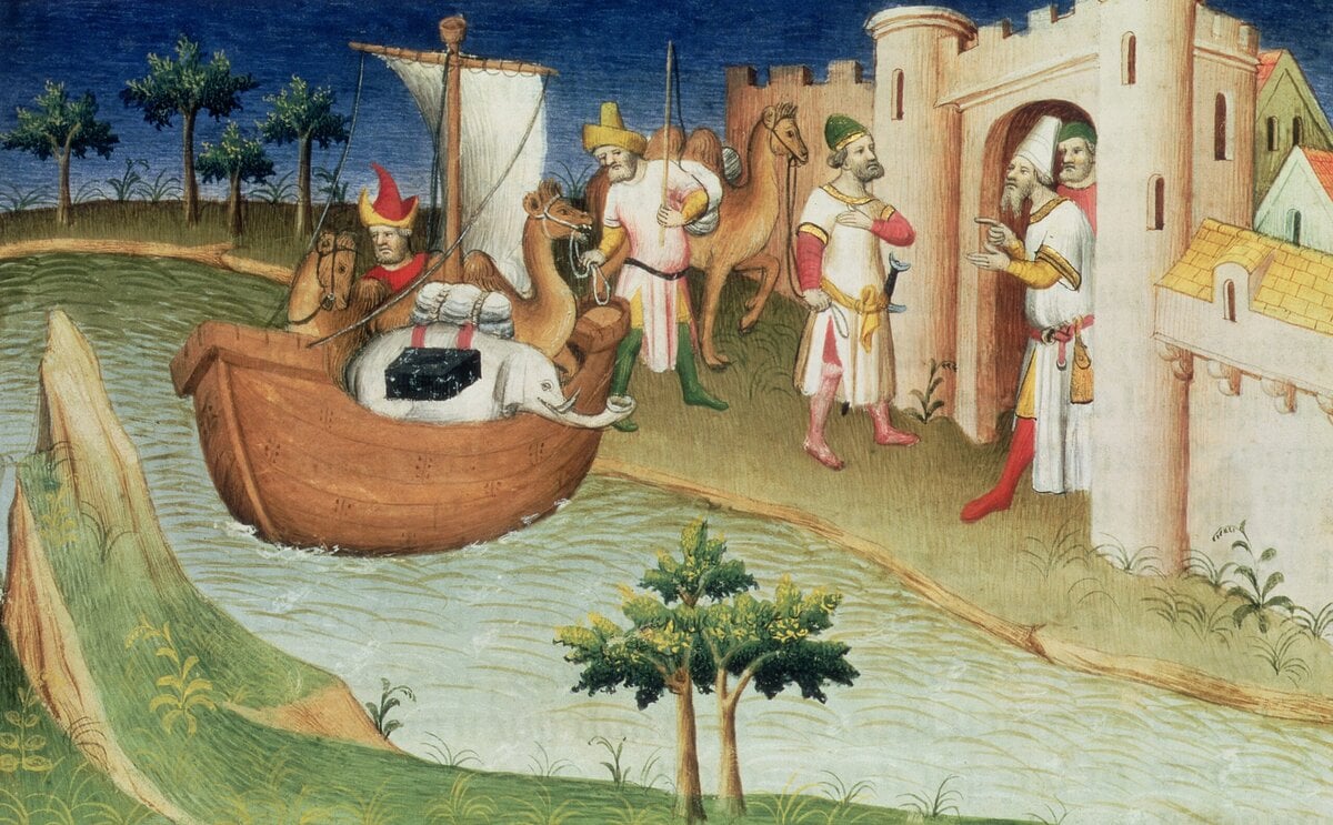 Marco Polo met olifant