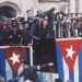 Fidel Castro houdt een toespraak.