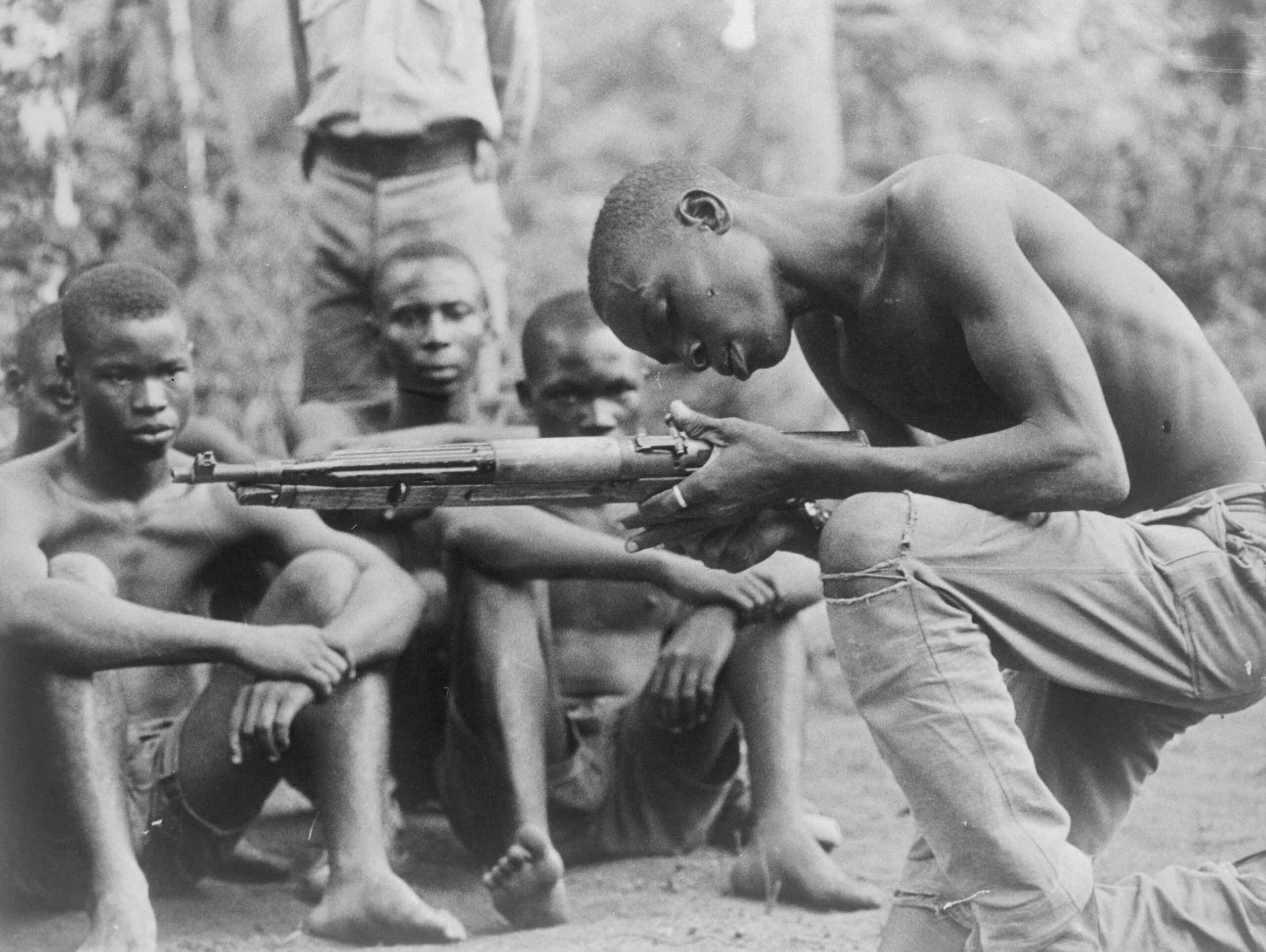 Kindsoldaten in Biafra.