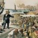 In deze cartoon vertelt de rechter Uncle Sam dat criminaliteit, anarchie en socialisme niet zouden voorkomen als de migratie werd gestopt, 1891.
