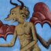 Duivels: fresco uit een klooster.
