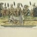 Khoi-Khoi-begrafenis. Tekening door Robert Jacob Gordon, circa 1777-1786.