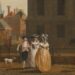 Amsterdammers op de Dam. Door Isaac Ouwater, circa 1780.