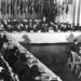 De geallieerden komen samen in Bretton Woods, 1944.