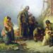 Mijnwerkers op een schilderij door Henry Perlee Parker, 1836.