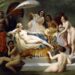 Portret van een odalisk, een slavin in een harem. Schilderij door Henri-Pierre Picou, 1858.