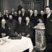 Bijeenkomst van de Algemeene Nederlandsche Diamantbewerkers Bond in Amsterdam, 1919.