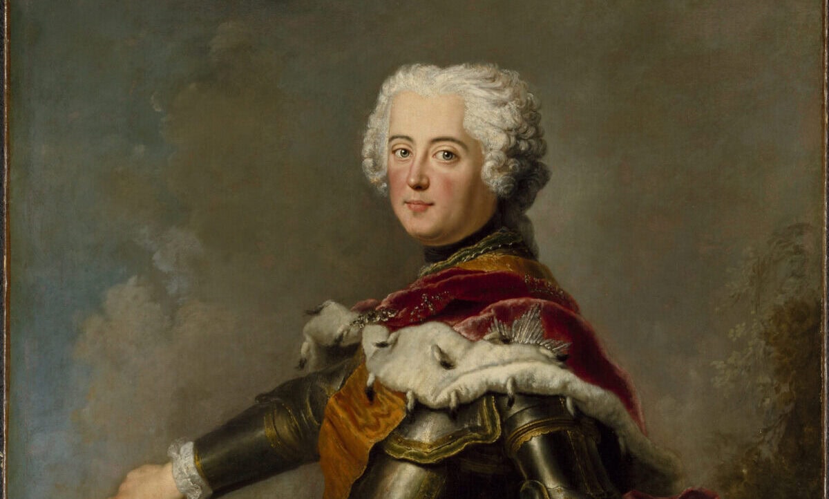 Portret van Frederik door Antoine Pesne, circa 1740.