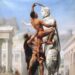 Plundering van Rome door de Visigoten in 410. Schilderij door Joseph-Noël Sylvestre, 1890.