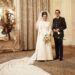 Prinses Margriet en Pieter van Vollenhoven op hun huwelijksdag, 10 januari 1967.