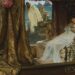 Marcus Antonius ontmoet Cleopatra. Schilderij door Lourens Alma Tadema, 1885.