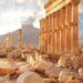 Palmyra werd ook wel ‘de stad van duizend pilaren’ genoemd. Veel van deze pilaren staan nog overeind.
