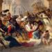 De plundering van Rome in 455. Schilderij door Karl Brjoellov, circa 1833.
