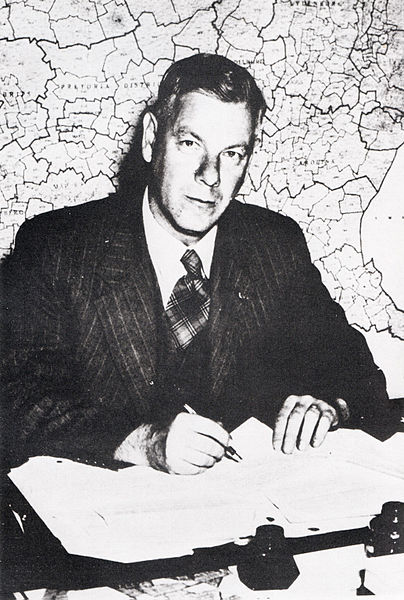 Hendrik Verwoerd in 1945 als redacteur van Die Transvaler