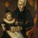 Moeder en kind in Noord-Hollandse dracht