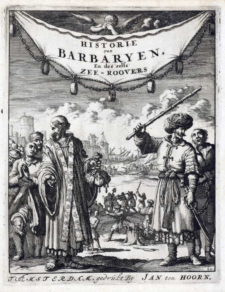 Barbarijse zeerovers met christenslaven