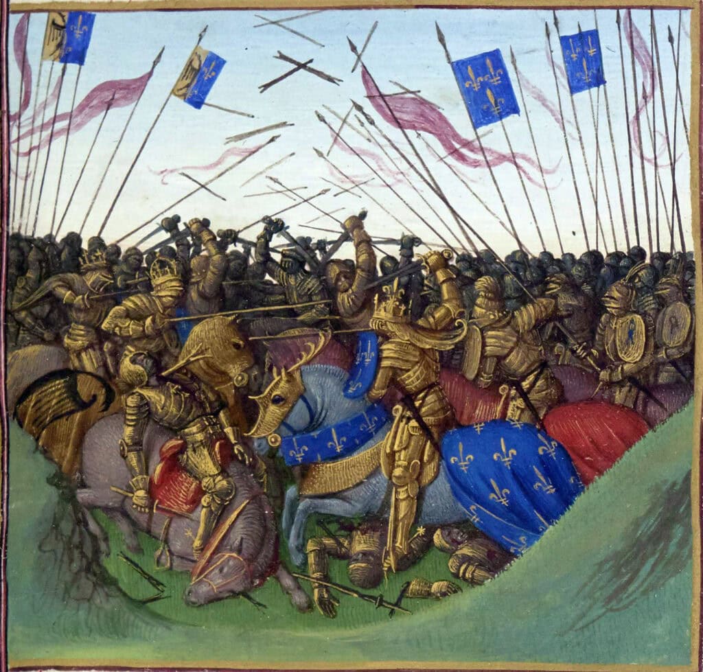 De slag bij Fontenoy