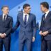 Rutte en Schoof verwelkomen de Spaanse premier Sánchez op de NAVO-top