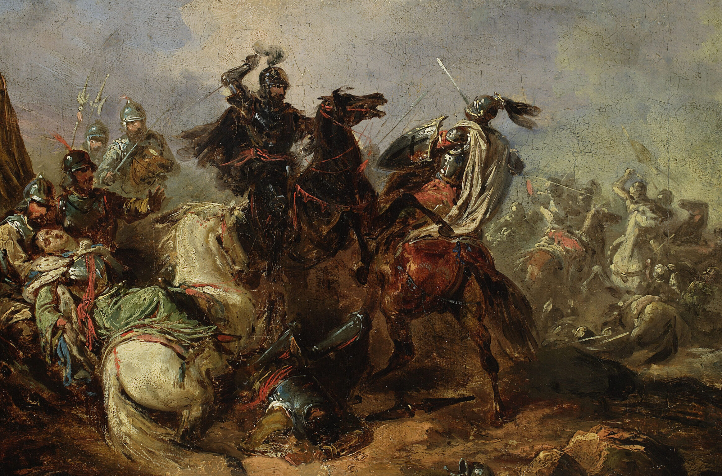 Teutoonse ridders strijden met Litouwers