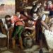 De wolbereiding door Isaac Claesz. van Swanenburg