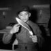 Een Britse Gurkha-soldaat met zijn kukri