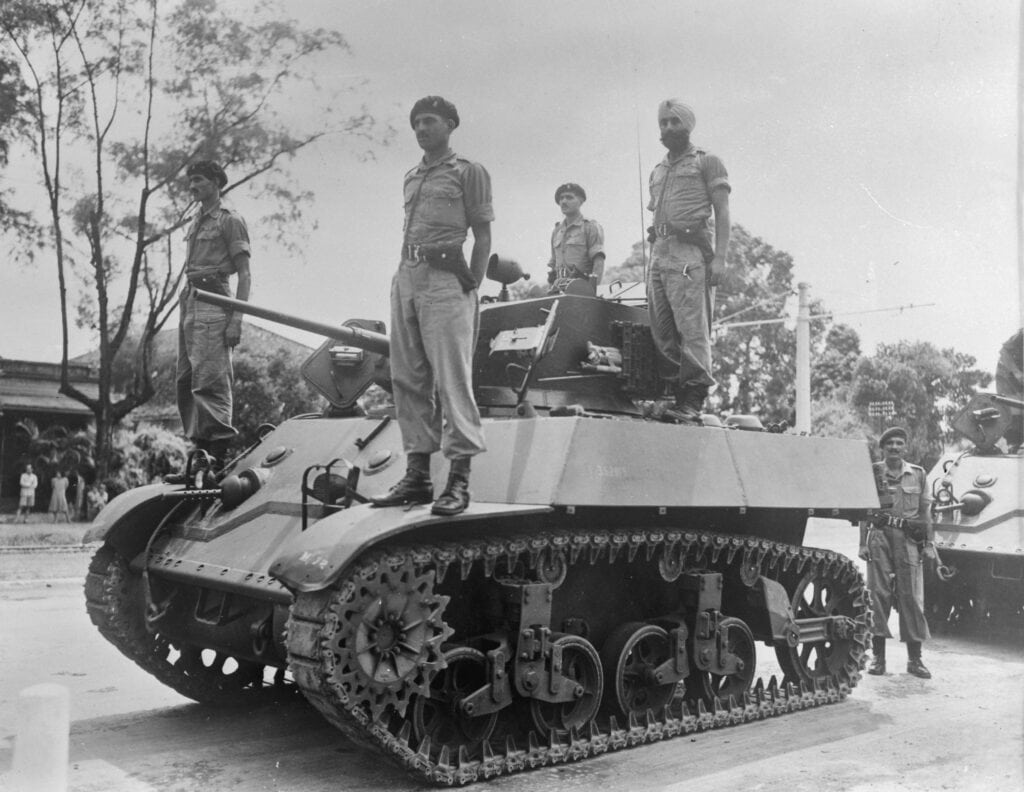 Intocht van Britse troepen in Batavia