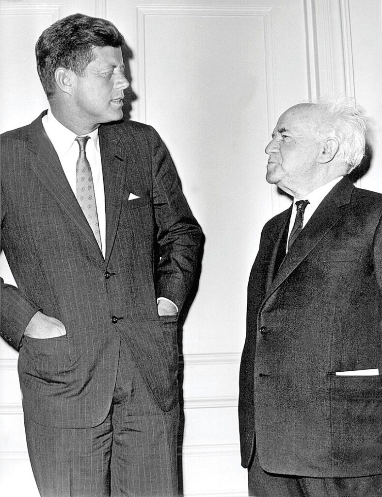 Kennedy en Ben Goerion in 1961