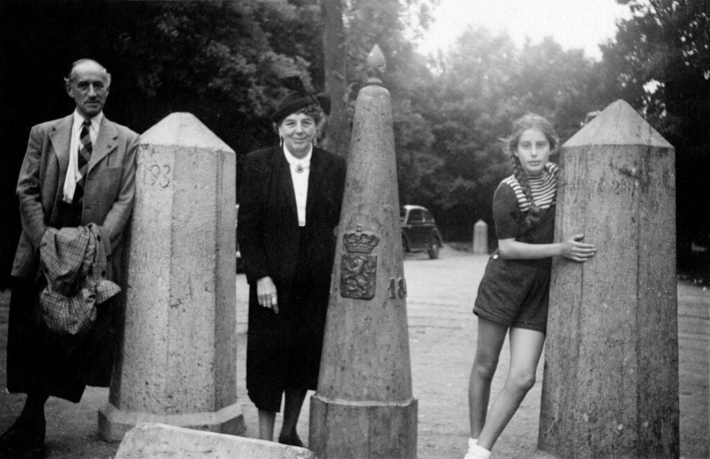 Kiki Amsberg met haar ouders