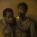 Twee Afrikaanse mannen door Rembrandt van Rijn