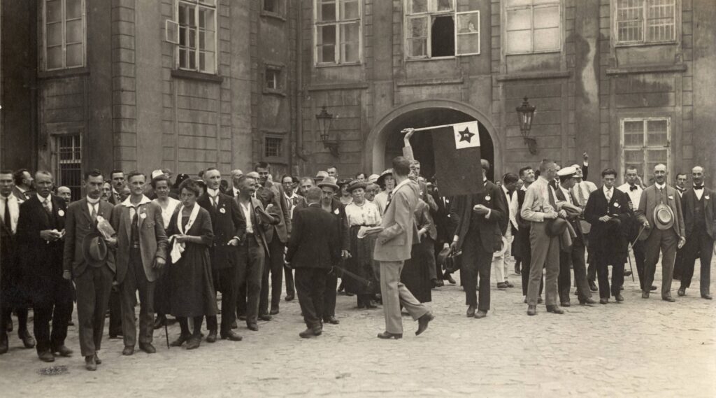 Esperanto-enthousiastelingen in Praag