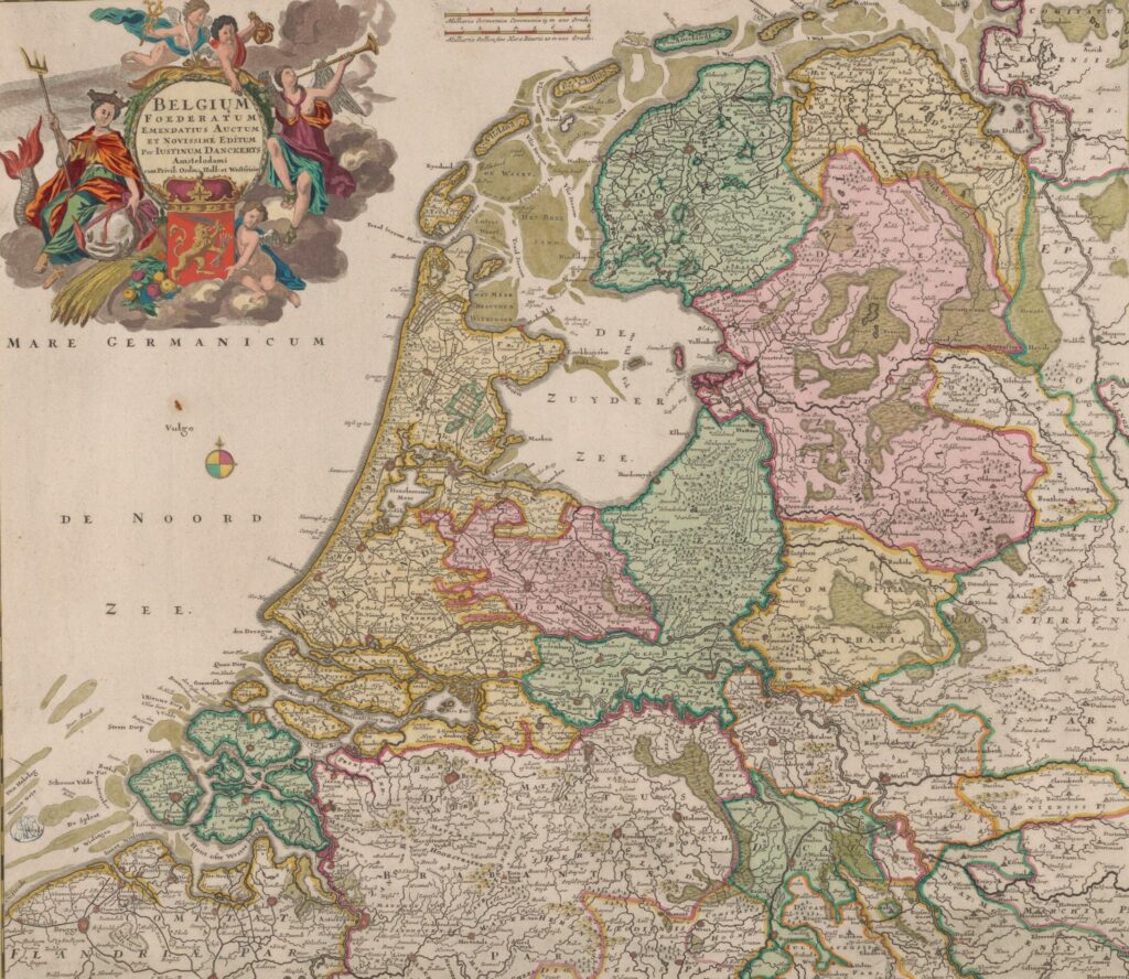 Kaart van de Republiek der Zeven Verenigde Nederlanden