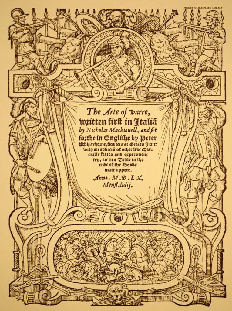 Vertaling van Machiavelli’s De kunst van het oorlogvoeren