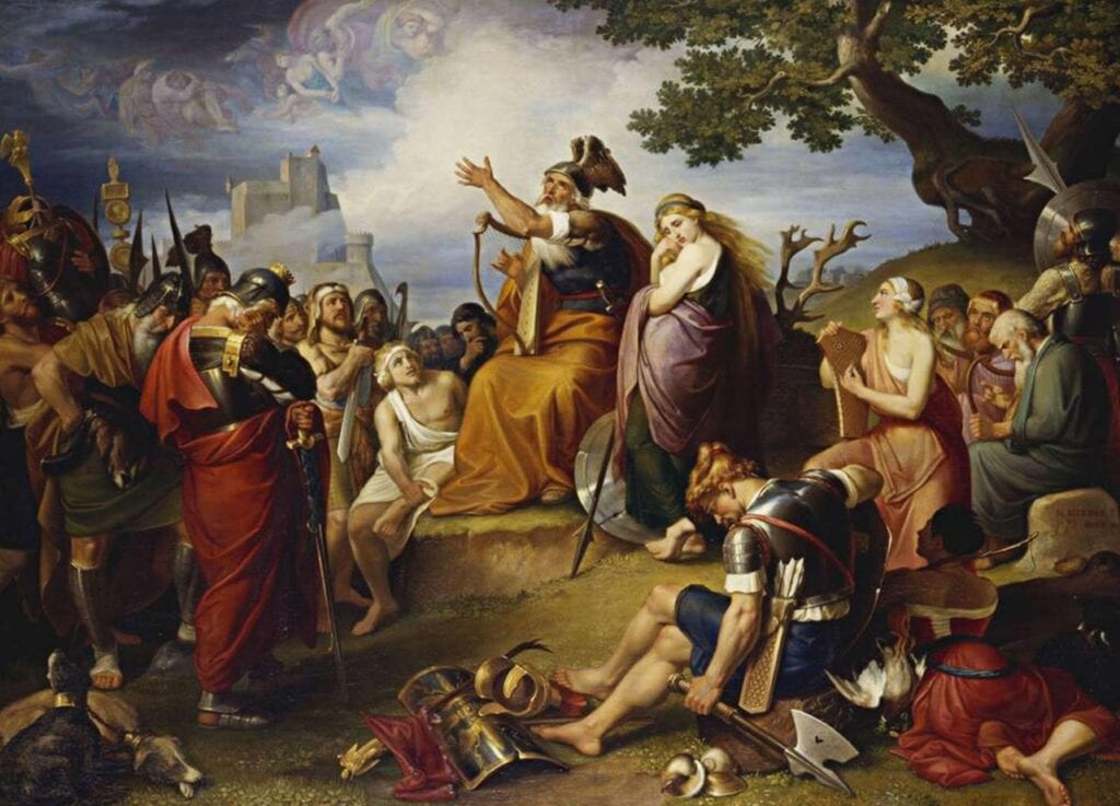 Ossian op een schilderij