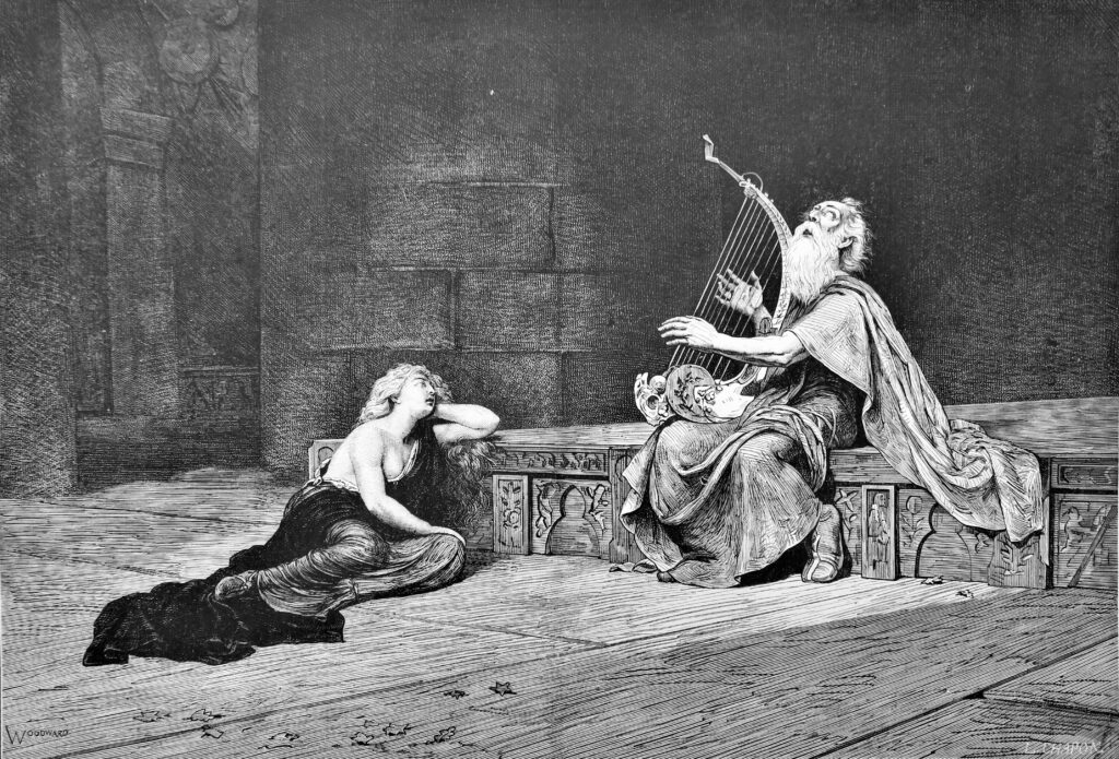 Ossians lied ontroert een jonge vrouw