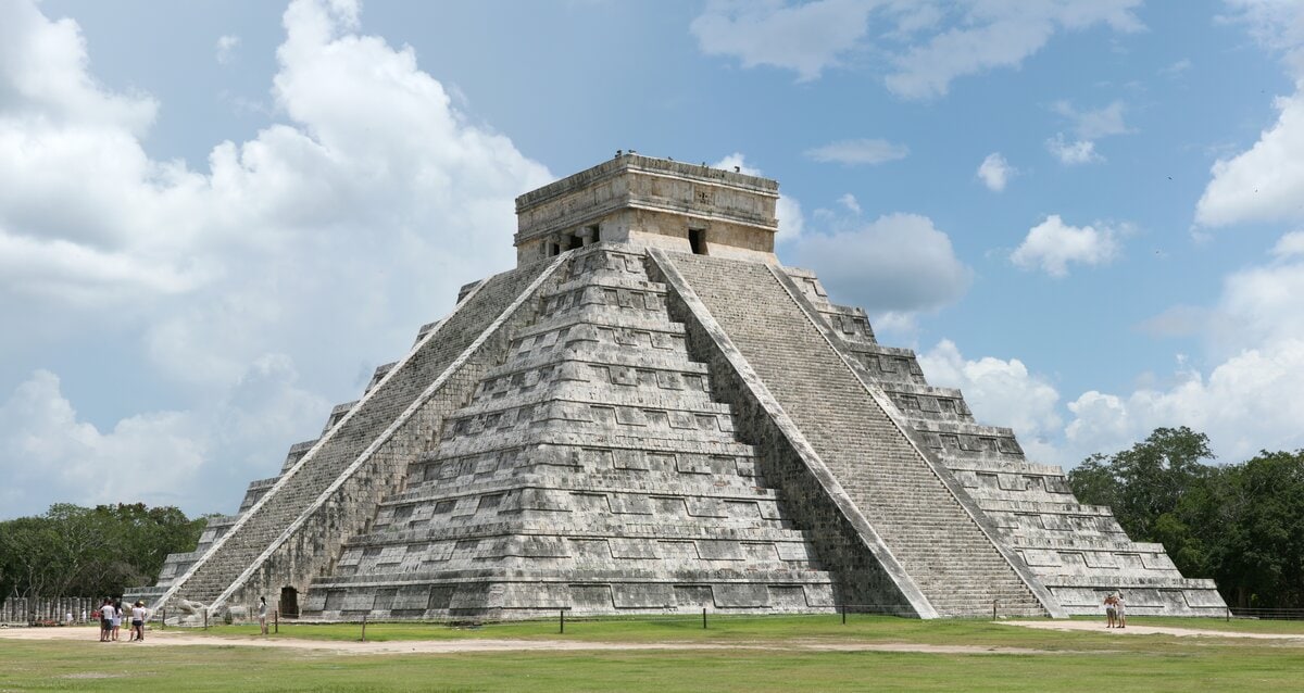 Piramide in Chichén Itzá, de belangrijkste Maya-stad in de tiende eeuw