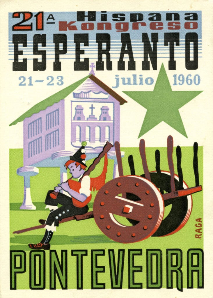 Poster voor het 21ste Spaanse Esperantocongres