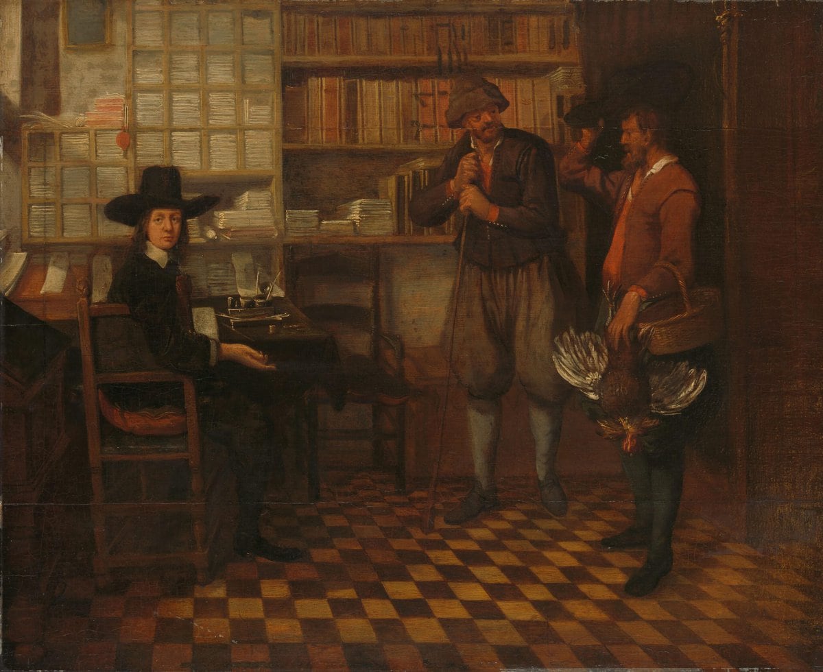 Twee boeren gaan hun pacht in natura betalen