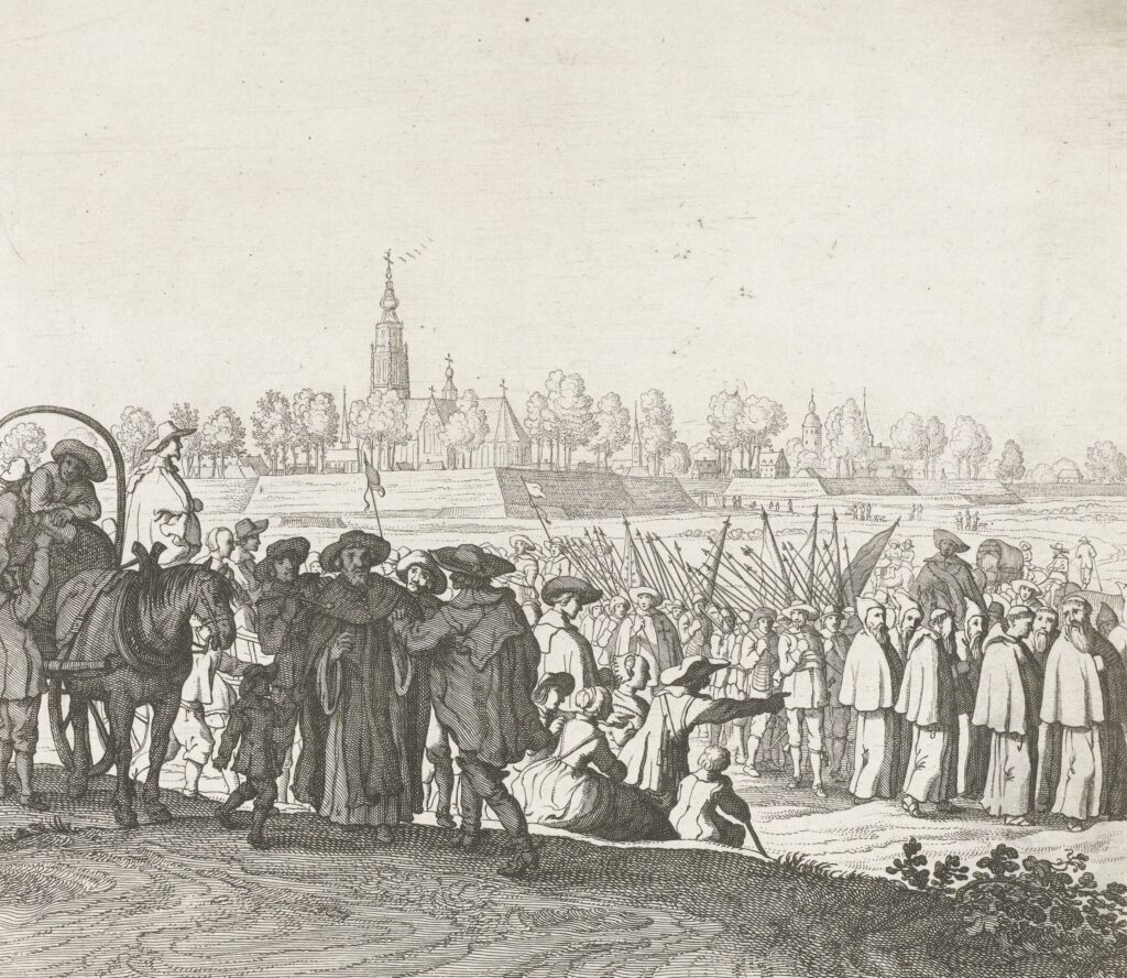 Uittocht van het Spaanse garnizoen en katholieke geestelijken uit Breda