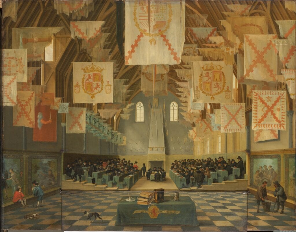 Vergadering aan het Binnenhof