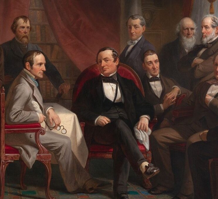 Washington Irving met vrienden