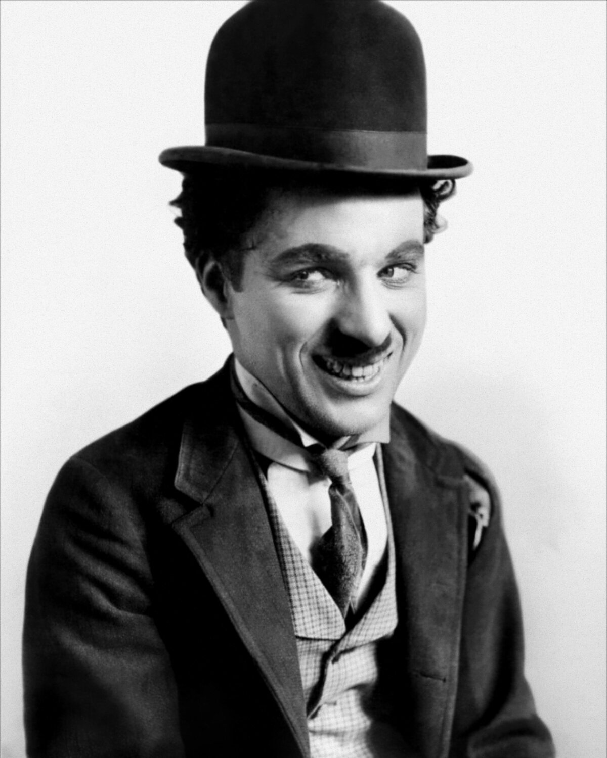 Charlie Chaplin als het typetje The Tramp