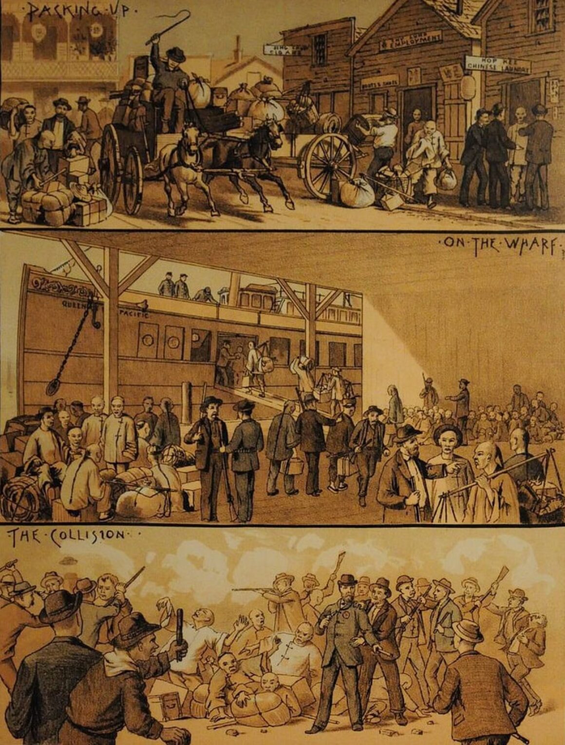 De rellen tegen Chinezen in Seattle