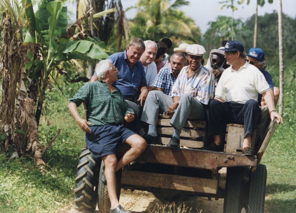 Minister Hans van Mierlo in Suriname