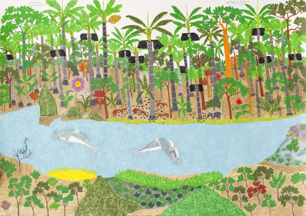 Moeras aan de rivieroever door Abel Rodríguez