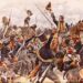 De prins van Oranje aan het hoofd van het vijfde bataljon Nationale Militie bij Quatre Bras