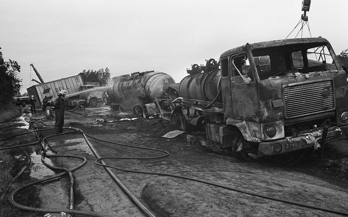 Ravage na ongeval Prinsenbeek