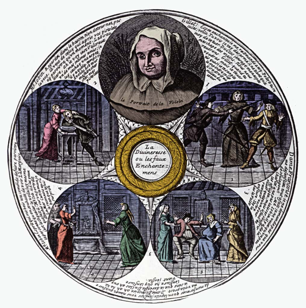 Scènes uit La devineresse, ou les faux enchantment